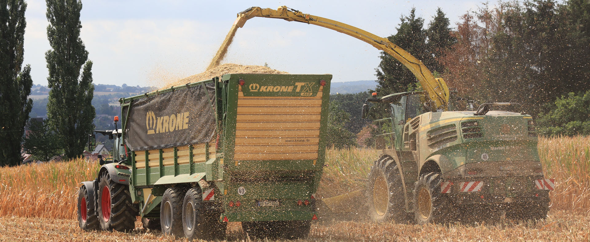 Maisernte / Maishäckseln mit Claas Maishäcksler